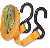 Motorcycle Tie Down Set with S Hooks